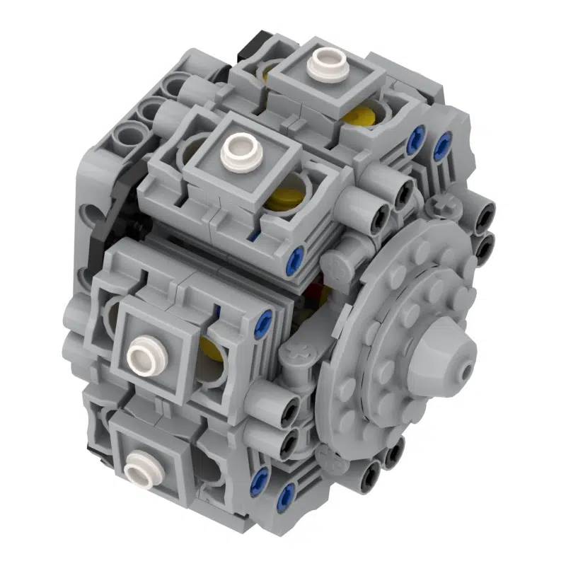 New mechanical engine 16Cylinder Rotary Radial Engine MOC building block parts package(Parts bag)