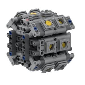 6 New mechanical engine 16Cylinder Rotary Radial Engine MOC building block parts package(Parts bag)