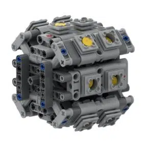 New mechanical engine 16Cylinder Rotary Radial Engine MOC building block parts package（Parts bag）