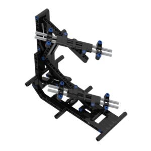 NEW Technical Speed Champions Display Stand Compatible Supercar Racing Building Blocks Model DIY Garage Bricks Toy（ suitable two car）