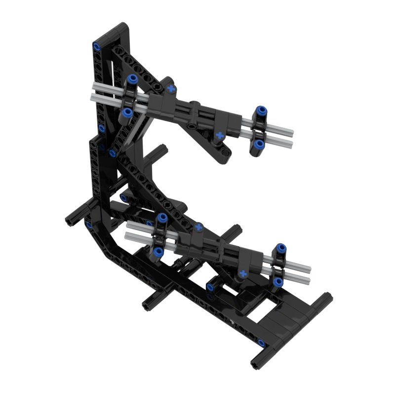 NEW Technical Speed Champions Display Stand Compatible Supercar Racing Building Blocks Model DIY Garage Bricks Toy( suitable two car)