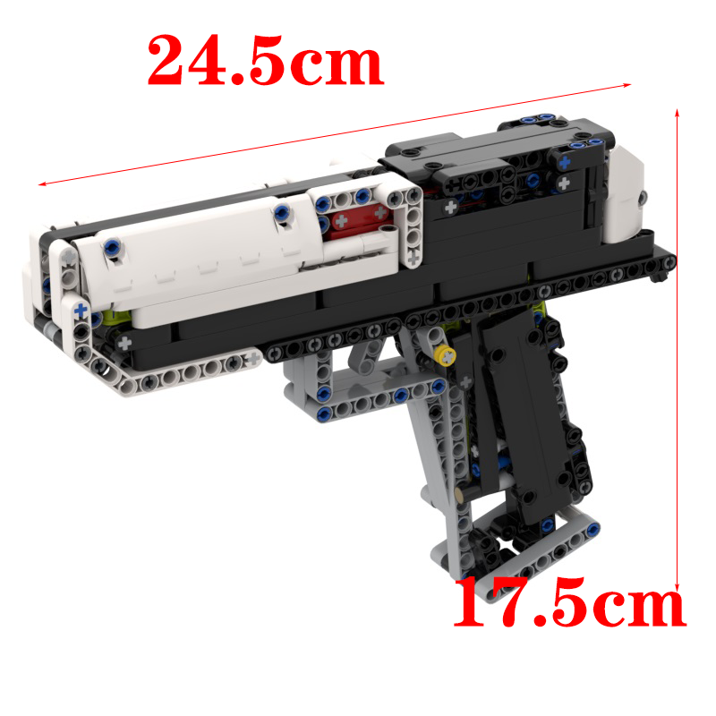 Building Blocks Desert Eagle Pistol Model Assembly Weapon DIY MOC Boy Toys Gifts (Parts Pack) - 图片 4