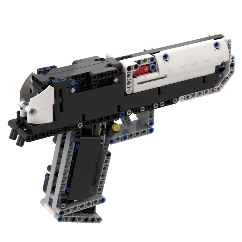 Building Blocks Desert Eagle Pistol Model Assembly Weapon DIY MOC Boy Toys Gifts (Parts Pack) - 图片 5