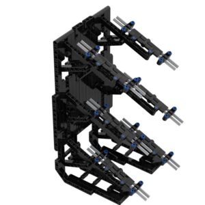 moc-0066 Champions Display Stand XL Compatible Supercar Racing Building Blocks Model DIY Garage Bricks Toy (suitable six carsParts bag)