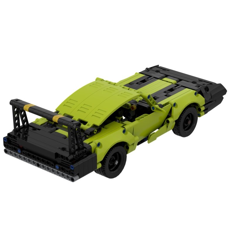 Building Block MOC Supercar Plymouth - Super Bird Model Assembling Toy Boy Educational DIY Gift(Parts kits) - 图片 5